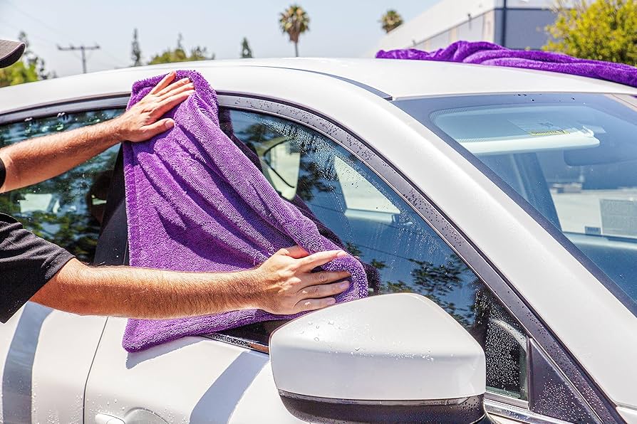 Max Shine Purple Duo Twisted Towel Large