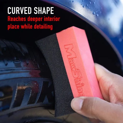 MAXSHINE Tire Dressing Applicator Curved 4pack